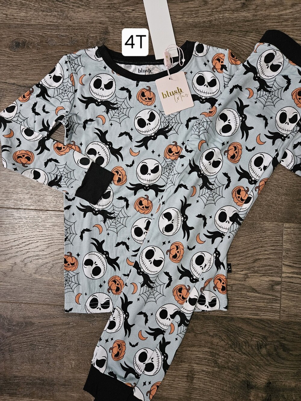 Blush Lotus 4T Nightmare Before Christmas 2 Piece Bamboo Pajama